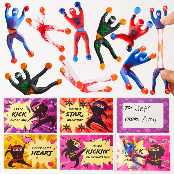 28PcsStickyClimbingNinjawithKi