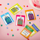 28Pcs Tic-Tac-Toe Keychain Gifts with Kids Valentines Cards for Classroom Exchange