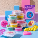 28Pcs Valentines Sand Slime with Valentines Day Cards for Kids-Classroom Exchange Gifts