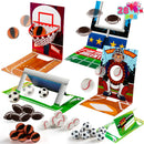 28Pcs Mini Sports Squeeze Balls with Kids Valentines Cards for Classroom Exchange
