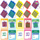 28Pcs Tic-Tac-Toe Keychain Gifts with Kids Valentines Cards for Classroom Exchange