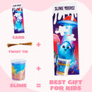 28Pcs Kids Valentines Cards with Cosmic Realm Slime-Classroom Exchange Gifts