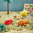 28 Sea Animals Mini Plush Keychain with Pull Back Car Vehicle Toys-Classroom Exchange Gifts