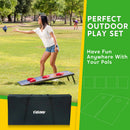 2PACK 4inx2in Classic Cornhole Board Toss Game Set Includes 8 Bean Bags, Travel Case and Game Rules