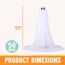 2 Pack 50'' Halloween Decorations Outdoor Light Up Ghost