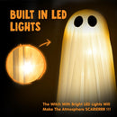 2 Pack 50'' Halloween Decorations Outdoor Light Up Ghost