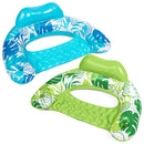 2Pcs Pool Chairs with Cup Holders,Blow up Floating Pool Floats Chair