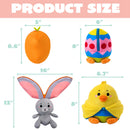 2Pcs Stuffed Animal Plush Hiding Bunny Chick