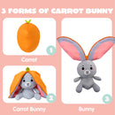 2Pcs Stuffed Animal Plush Hiding Bunny Chick