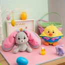 2Pcs Stuffed Animal Plush Hiding Bunny Chick