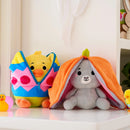 2Pcs Stuffed Animal Plush Hiding Bunny Chick