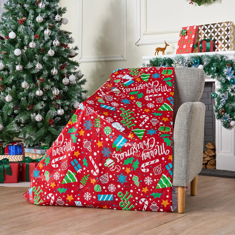 2 Pieces Christmas Jumbo Bicycle Red Green Bags 72in x60in