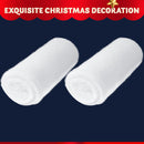 2Pcs Christmas Snow Blanket Roll for Christmas Decoration
