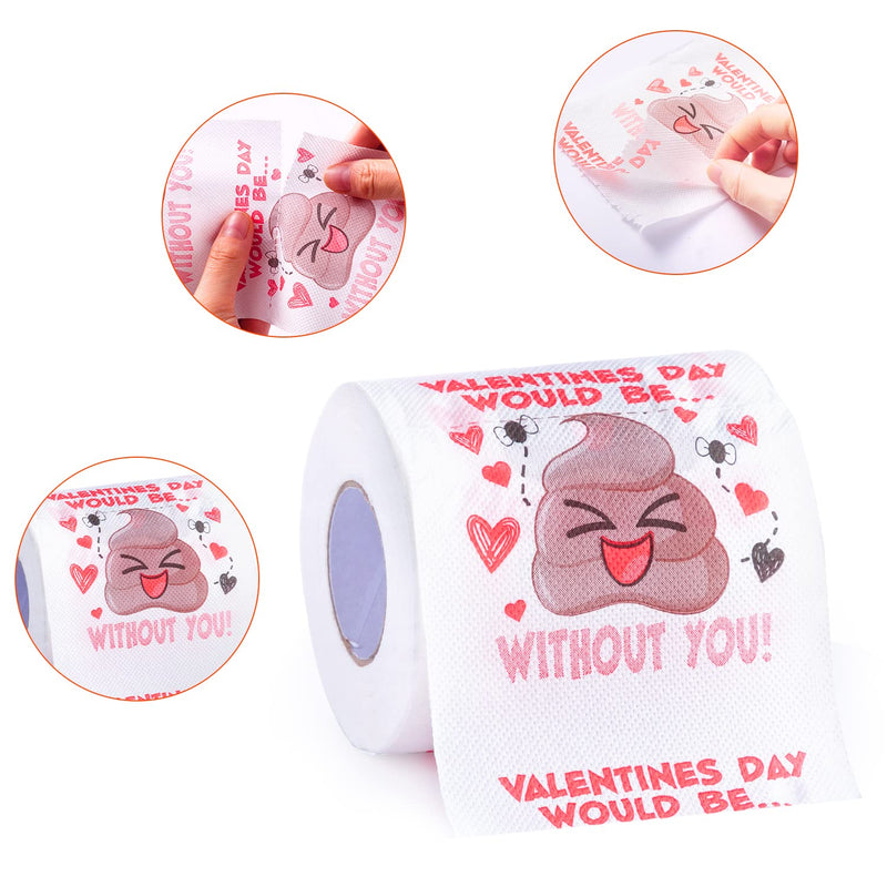 3 Rolls Funny Valentines Day Toilet Paper