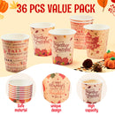 36 PCS Thanksgiving Disposable Cups