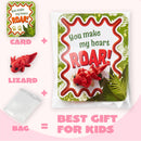 28 Pcs 3D Printed Mini Animals with Valentine Greeting Cards for Kids