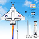 Spaceship Kite Easy to Fly for Kids and Adults with 262.5 ft String