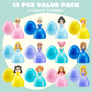 12 Pcs Filled Easter Egg with Princesses Doll for Easter Eggs Hunt