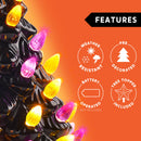 8.5 Inch Halloween Ceramic Tree