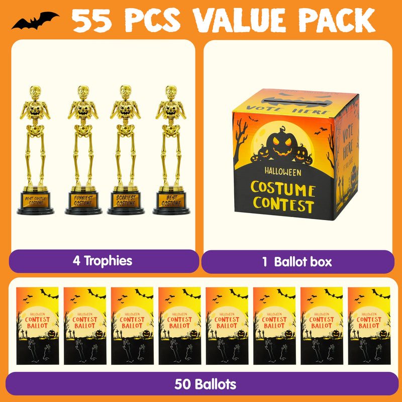 Halloween Costume Contest Ballot Card Box