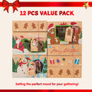 24 PCS Christmas Cookie Gift Baking Box with Window Auto-Popup