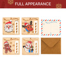 8 Pcs Christmas Money Holders for Cash Ornaments, Card Holder Display for Christmas Party Decorations