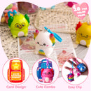 28 Pcs Valentine’s Day Axolotl Toys with Backpack Cards