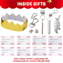 10in Snowflake Christmas No-Snap Party Favor (Gold & Silver), 8 Pcs