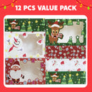 12 PCS Christmas Cookie Boxes for Gift Giving