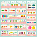 200Pcs Prefilled Easter Eggs with Assorted Toys for Easter Eggs Bulk