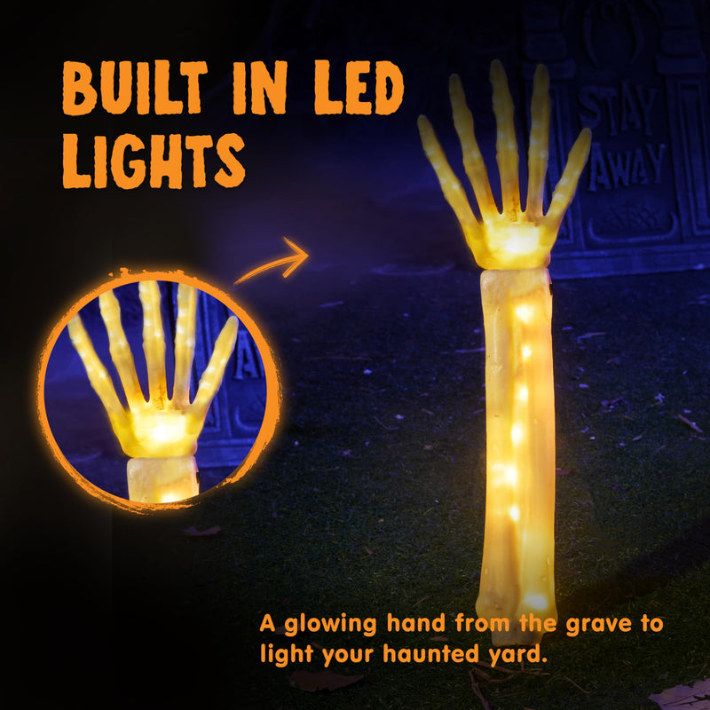 3 Pcs Halloween Skeleton Decorations Outdoor
