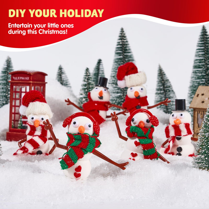 3 Pack DIY Christmas Build a Snowman Craft Kit