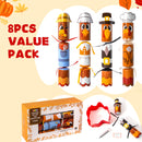 8 Pack Turkey Thanksgiving No Snap Party Favor