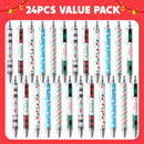 24 PCS Christmas Ballpoint Pens Bulk