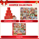 1000 PCS 24 Days Christmas Advent Calendar Puzzles