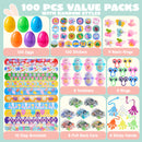 300 Pcs Filled Easter Eggs Bulk with Toys