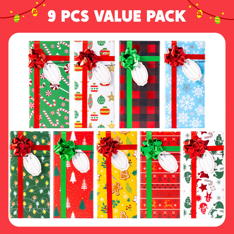 9Pcs Gift Card Box Holder Christmas