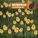 2 Pcs 12LEDs Solar Cute Ghost Lights