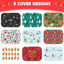 36 Pieces Christmas Foil Containers with Lid