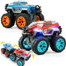2 Pack Smash & Bump Monster Truck Toys