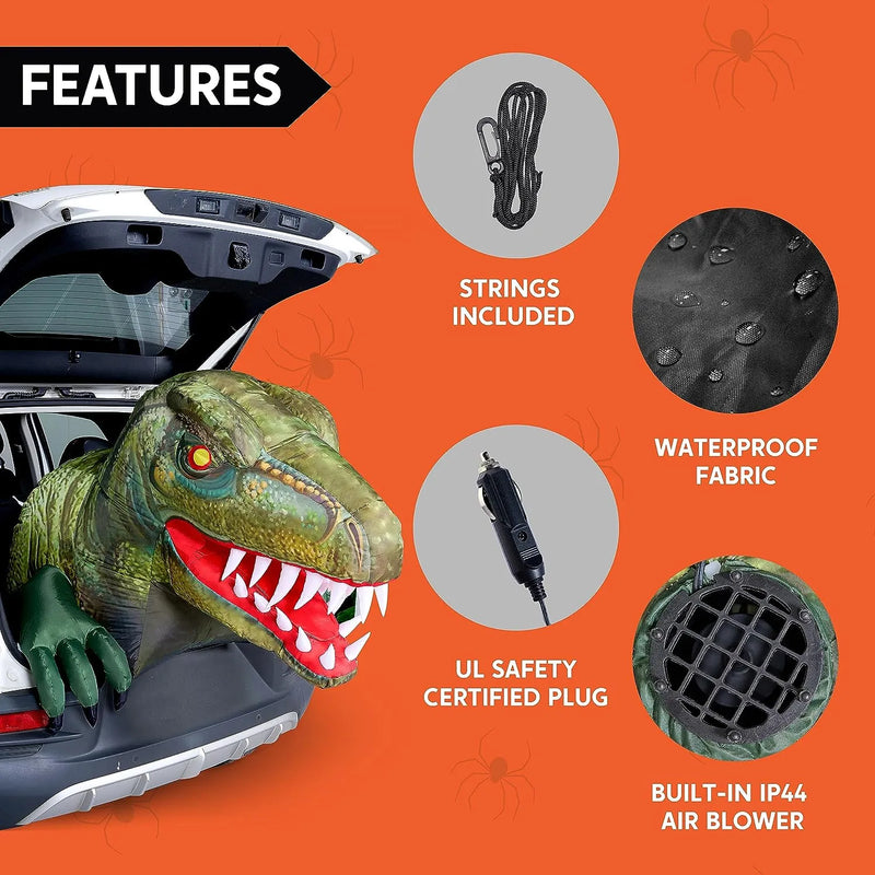 3.6ft Dinosaur Trunk or Treat Halloween Inflatable