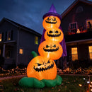 Joiedomi 6 Ft Inflatable Halloween Pumpkin with Witch Hat & LED Lights