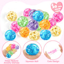 30 PCS Valentine's Day Sensory Stress Balls with Cards