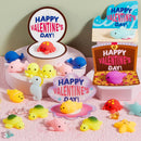 30 Packs Valentine Day Gift Cards with Mochi Squishy Toys for Kids Exchange Prizes