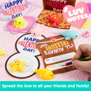 30 Packs Valentine Day Gift Cards with Mochi Squishy Toys for Kids Exchange Prizes