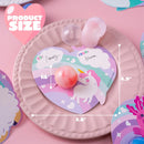 30 Packs Valentine’s Day Gift Cards with Rainbow Slime Pressure Release Fidget Toy for Classroom Exchange Prizes