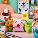 30 Packs Valentine’s Day Gifts Cards with Animal Plush Toy for Kids