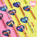 30 Packs Valentine’s Day Gifts Cards with Bright Large Glow Sticks for Kids Classroom Exchange Toy