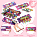 30 Packs Valentine’s Day Mini Finger Skateboards with Cards