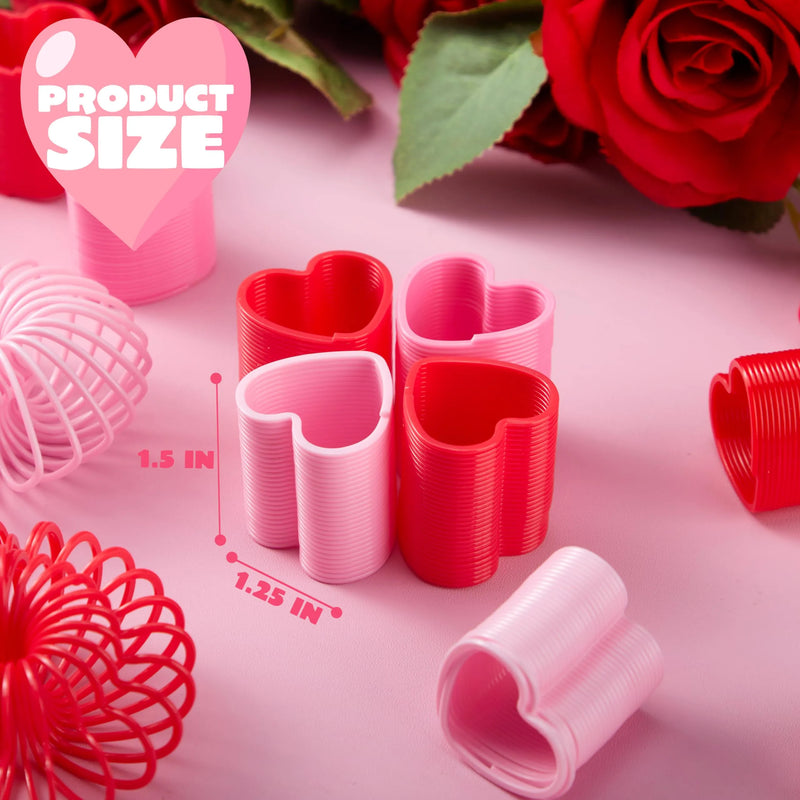JOYIN 30 Packs Valentines Day Party Favors with Mini Springs Toys, Multi-Color Heart Coil Springs Toys, Stress Relief Fidget Toys for Kids Classroom JOYIN 30 Packs Valentines Day Party Favors with Mini Springs Toys, Multi-Color Heart Coil Springs Toys, Stress Relief Fidget Toys for Kids Classroom